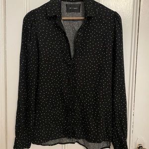 Reformation Polka Dot Button Down Size Small